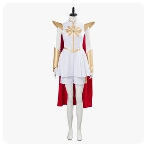 Anime She-Ra Princess of Power She Ra Cosplay Dress Costume Women Dress Cloak M
